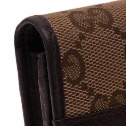 مملوكة مسبقًا محفظة غوتشي كونتينيتال كانفاس غوتشيسيما بيج ويب