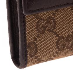 مملوكة مسبقًا محفظة غوتشي كونتينيتال كانفاس غوتشيسيما بيج ويب