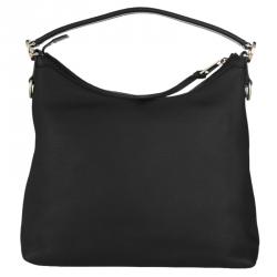 مملوكة مسبقًا حقيبة غوتشي ميس GG جلد عجل أسود محبب