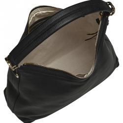 مملوكة مسبقًا حقيبة غوتشي ميس GG جلد عجل أسود محبب