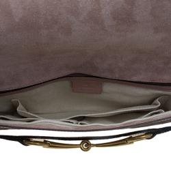 Pre Owned Gucci Beige Patent Leather Bright Bit Clutch