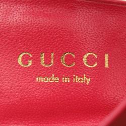 Pre Owned صندل غوتشي أورسولا هورسبيت غلادياتور جلد أحمر مقاس 36.5