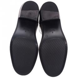 Gucci Black Rubber Interlocking GG Rainboots Size 38