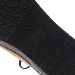 مملوكة مسبقًا Gucci Golden Leather Babouska Studded Praga Sneakers Size 38.5