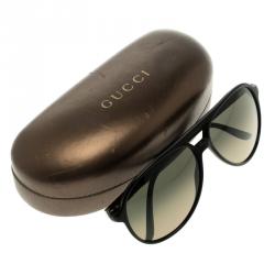 Pre Owned نظارة شمسية غوتشي أفياتور GG 1026S سوداء