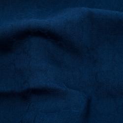 مملوكة مسبقًا وشاح غوتشي صوف وحرير أزرق كحلي بالشعار