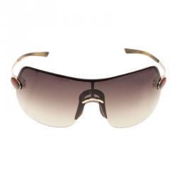 Pre Owned نظارة غوتشي سوداء شيلد GG1854 