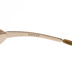 Pre Owned نظارة غوتشي سوداء شيلد GG1854 