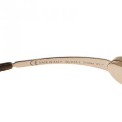 Pre Owned نظارة غوتشي سوداء شيلد GG1854 