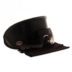 Pre Owned نظارة غوتشي سوداء شيلد GG1854 