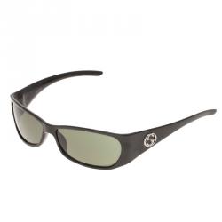Pre Owned Gucci Black GG Logo Rectangle Frame Sunglasses
