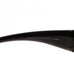 Pre Owned Gucci Black GG Logo Rectangle Frame Sunglasses