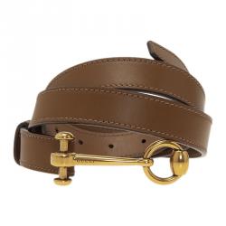 Gucci Thin Belt With Horsebit Buckle in Brown for Men