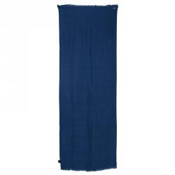 Pre Owned وشاح غوتشي أزرق داكن GG متداخلة