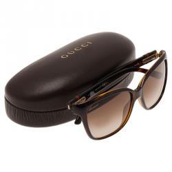 Pre Owned Gucci Tortoise GG3645 Cat Eye Sunglasses