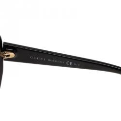 مملوكة مسبقًا نظارة شمسية غوتشي GG عين قطة كبيرة سوداء