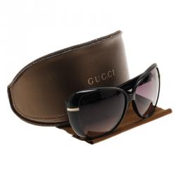 مملوكة مسبقًا نظارة شمسية غوتشي GG عين قطة كبيرة سوداء