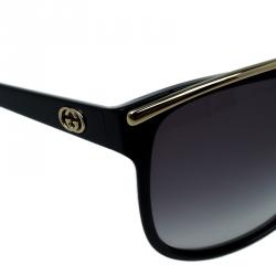 Pre Owned نظارة شمسية غوتشي GG3155 سوداء عين القطة