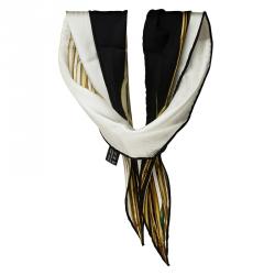 مملوكة مسبقًا وشاح غوتشي رأس/ عنق حرير منقوش متعدد الألوان