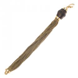 مملوكة مسبقًا Gucci Bamboo and Chains Gold Tone Bracelet