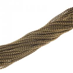 مملوكة مسبقًا Gucci Bamboo and Chains Gold Tone Bracelet