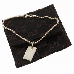 Pre Owned سوار غوتشي  فضة ببطاقة الماركة