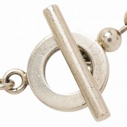 Pre Owned Gucci Boule Chain Silver Bracelet