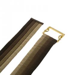 مملوكة مسبقًا حزام غوتشي كانفاس متعدد الألوان 90 سم