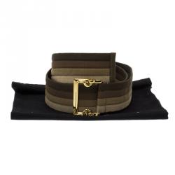 مملوكة مسبقًا حزام غوتشي كانفاس متعدد الألوان 90 سم