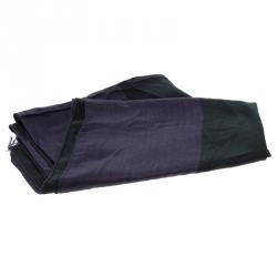 مملوكة مسبقًا وشاح غوتشي مجدول كتل لونية بنفسجي واسود