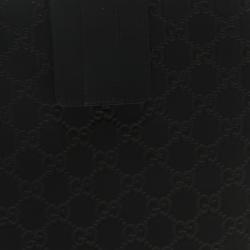 Pre Owned Gucci Black Guccissima Leather iPad Case