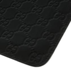 Pre Owned Gucci Black Guccissima Leather iPad Case