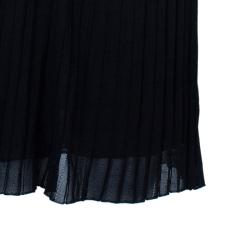 Pre Owned Gucci Black Halterneck Chiffon Dress S