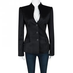 Pre Owned Gucci Black Wool Tailored Blazer M