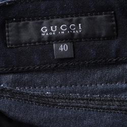Pre Owned Gucci Indigo Dark Wash Stretch Denim Skinny Jeans S