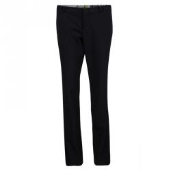 Gucci Black Wool Tailored Formal Trousers M