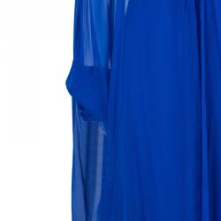 مملوكة مسبقًا قفطان غوتشي أزرق طويل مزخرف