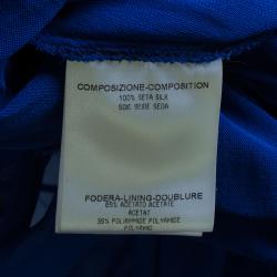 مملوكة مسبقًا قفطان غوتشي أزرق طويل مزخرف