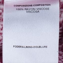 مملوكة مسبقًا Gucci Pink Snake Print Top S