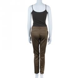 Pre Owned Gucci Green Trousers XS