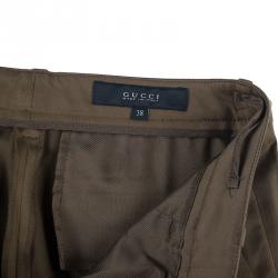 Pre Owned Gucci Green Trousers XS
