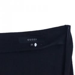 Pre Owned Gucci Black Pencil Skirt S