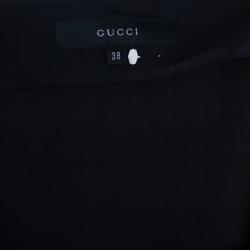 Pre Owned Gucci Black Pencil Skirt S