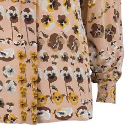 Gucci Pink Flower Print Top S