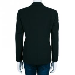 Pre Owned Gucci Black Wool Tailored Blazer M
