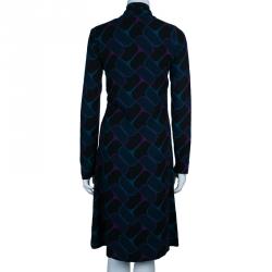 Gucci Abstract Print Full Sleeve Dress M