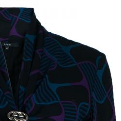 Gucci Abstract Print Full Sleeve Dress M