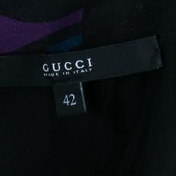 Gucci Abstract Print Full Sleeve Dress M