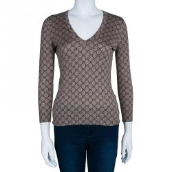 Pre Owned Gucci GG Monogram Cashmere Sweater S