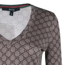 Pre Owned Gucci GG Monogram Cashmere Sweater S